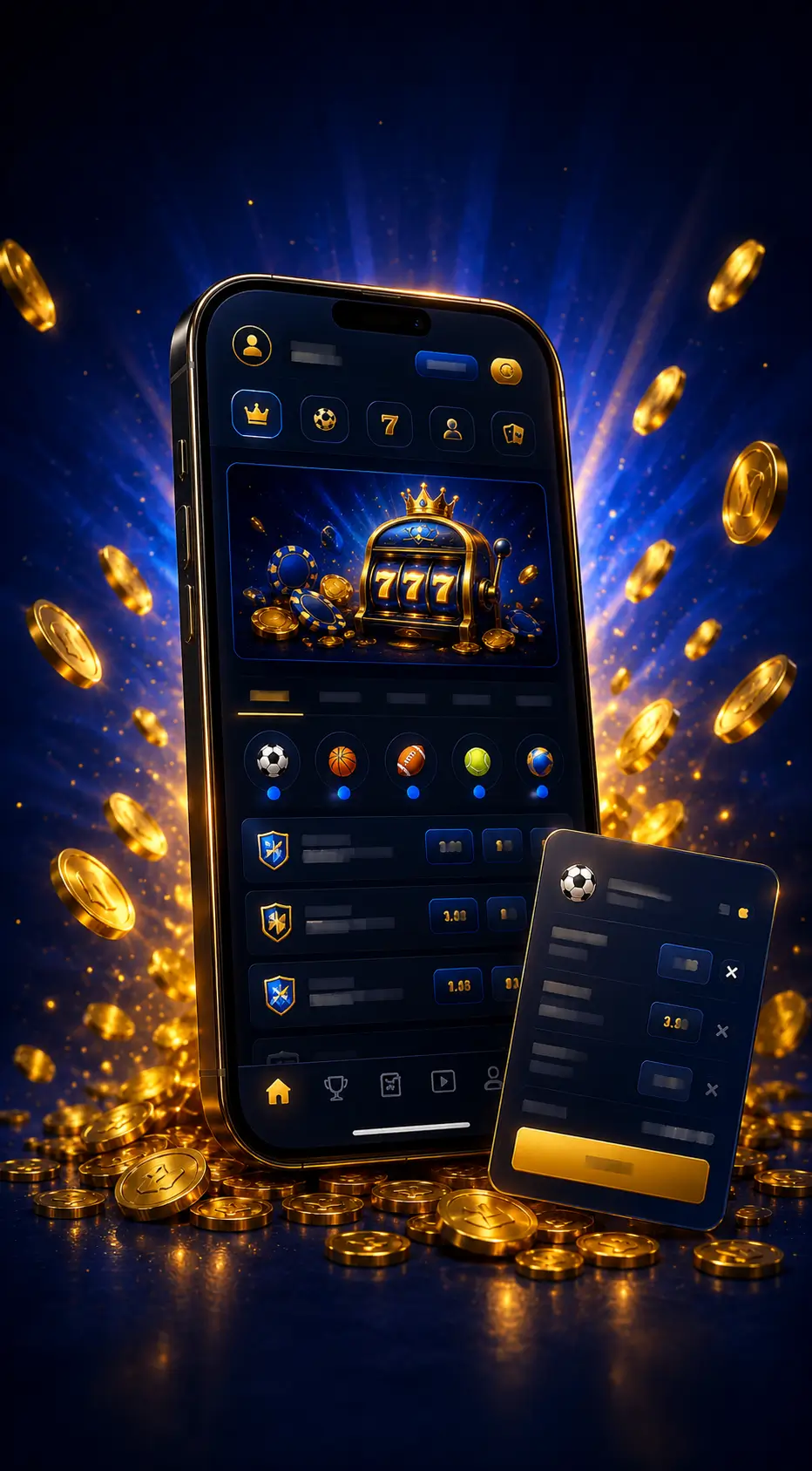 TrueWin mobile app on a smartphone